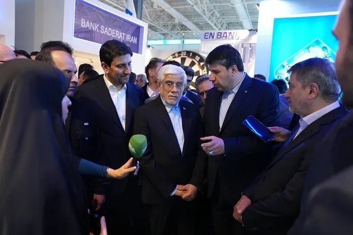 میزبانی بانک صادرات ایران از معاون اول رئیسجمهور در نمایشگاه الکامپ/ رونمایی افشین خانی مدیرعامل بانک از ۲ محصول نوآورانه بانک صادرات ایران