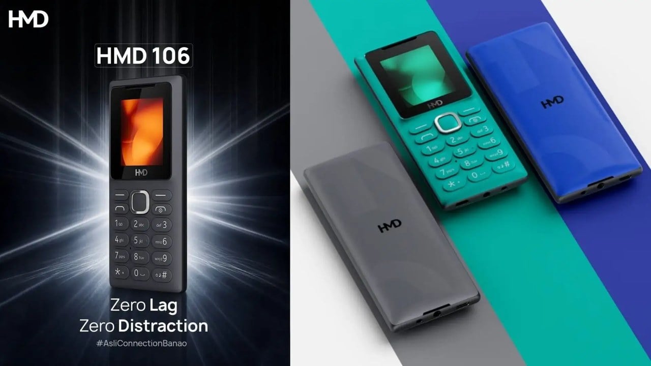گوشی دکمهای HMD 106 2G معرفی شد؛ یک موبایل ساده فقط برای تماس و پیامک