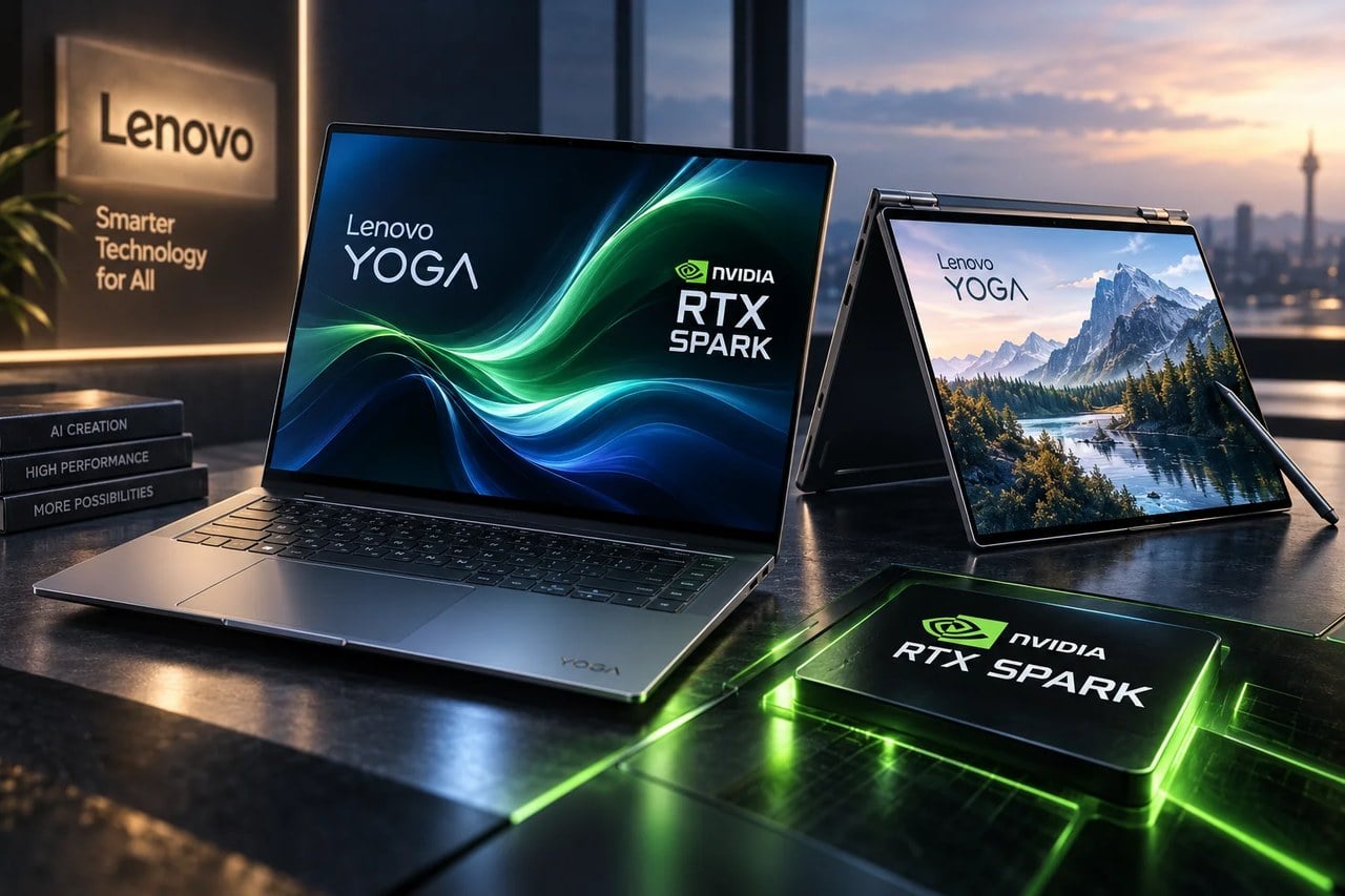 لنوو دو لپتاپ هیولای Yoga با RTX Spark معرفی کرد؛ تا ۱۲۸ گیگابایت رم برای اجرای هوش مصنوعی