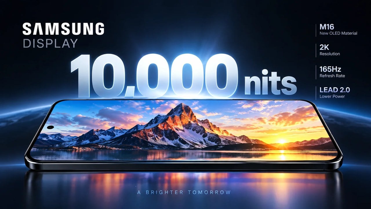 سامسونگ مرز روشنایی نمایشگر موبایل را جابهجا کرد؛ OLED جدید M16 به ۱۰ هزار نیت میرسد