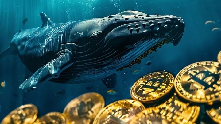 یک نهنگ خفته ۳۸۰ میلیون دلار بیت‌کوین را منتقل کرد