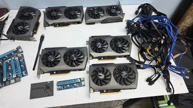 گنجینه‌ای از دوران کرونا؛ کشف 12 کارت گرافیک RTX 3070 از زیرزمین یک خانه