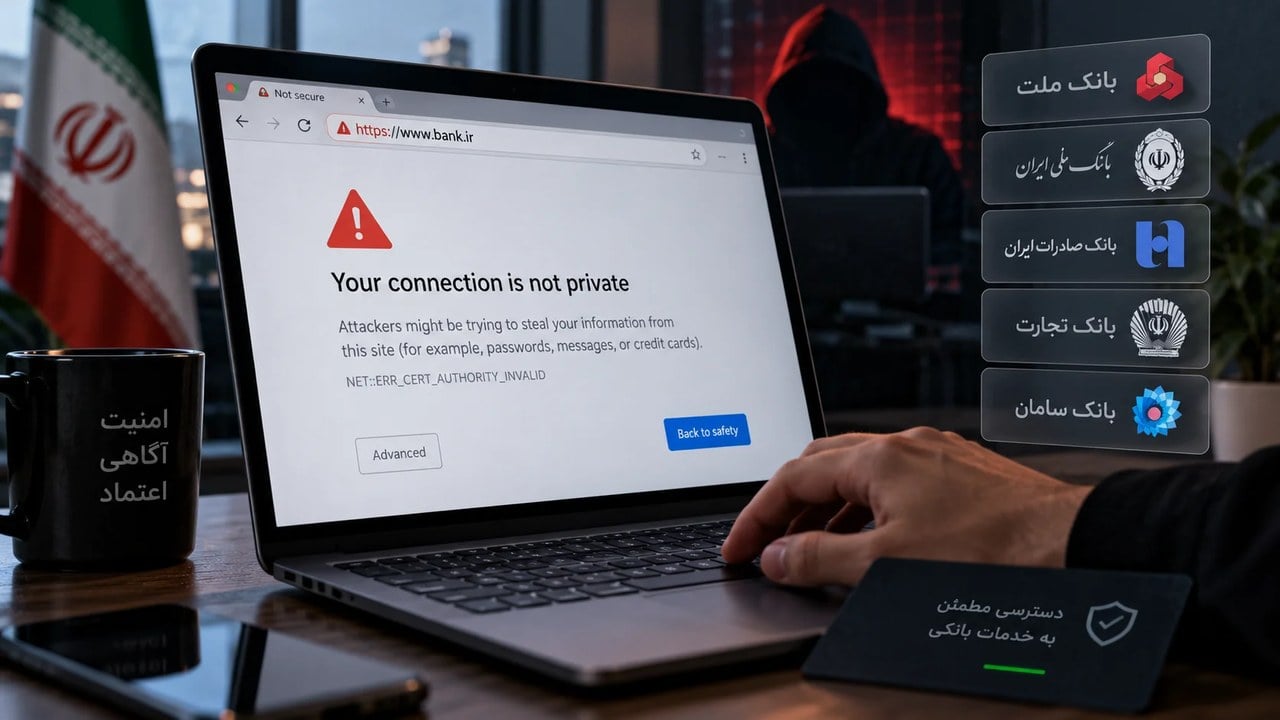 بحران SSL به بانکهای ایران رسید؛ تغییر ناگهانی آدرس اینترنتبانکها خطر فیشینگ را بالا برد