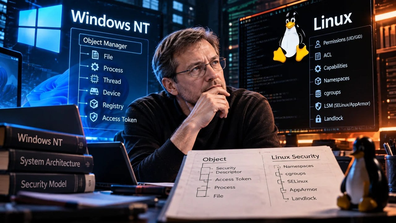 پژوهشگر گوگل: معماری Windows NT در برخی زمینه‌ها هنوز لینوکس را شرمنده می‌کند