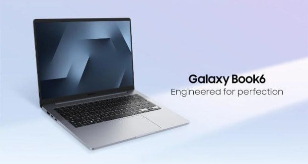 لپ تاپ گلکسی بوک 6 سامسونگ با پردازنده‌های جدید Core و Galaxy AI معرفی شد
