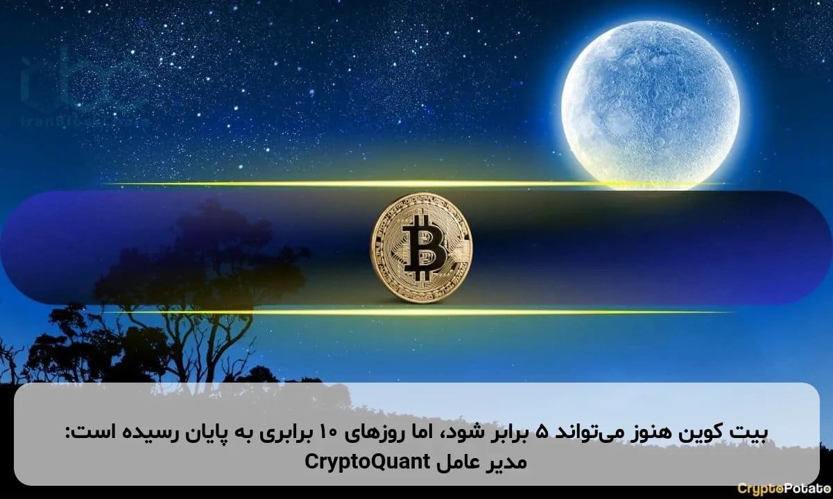 بیت کوین هنوز میتواند ۵ برابر شود، اما روزهای ۱۰ برابری به پایان رسیده است: مدیر عامل CryptoQuant