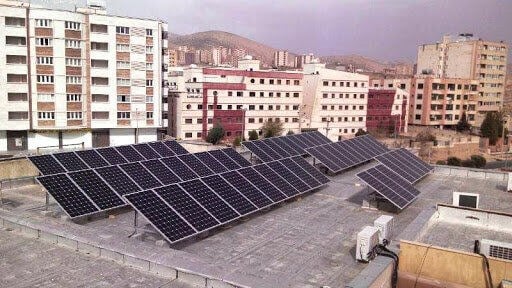 نصب پنل خورشیدی در ۱۲۸۸ مدرسه آسیب‌دیده از جنگ