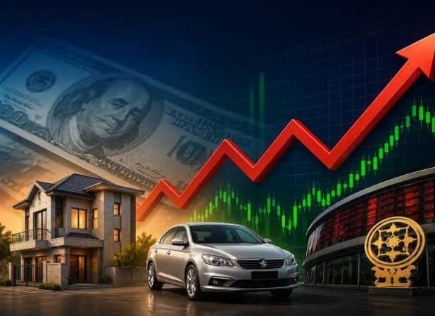 بررسی قیمت طلا، نرخ دلار ، شاخص بورس و خودرو