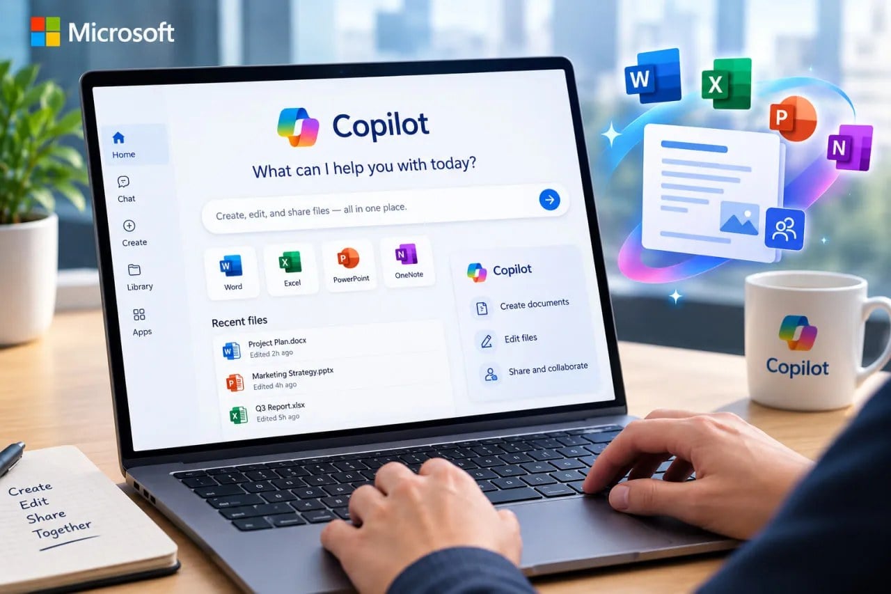 مایکروسافت قابلیت ساخت و ویرایش فایل در کوپایلت را عرضه می‌کند