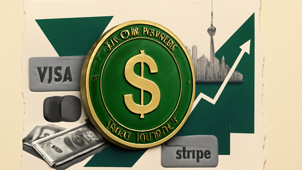 استیبل‌کوین دلاری تازه با حمایت ویزا، مسترکارت و استرایپ عرضه شد