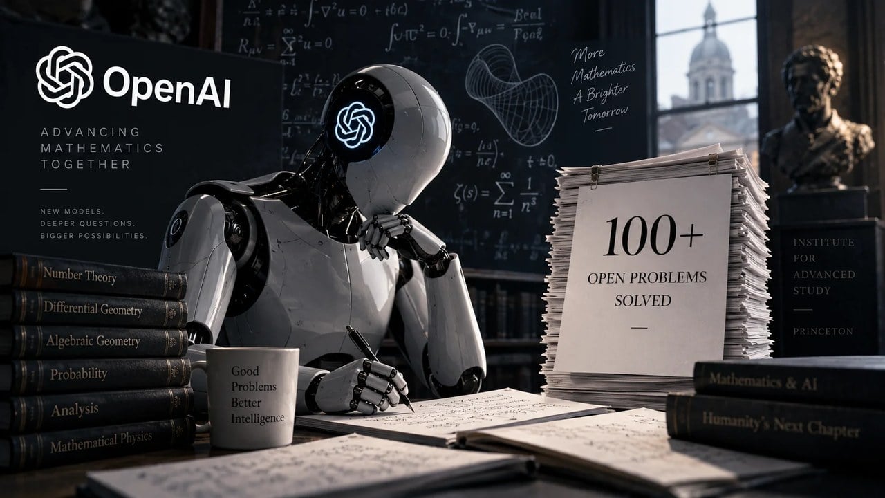 OpenAI: مدل داخلی ما بیش از ۱۰۰ مسئله حلنشده ریاضی را حل کرده است