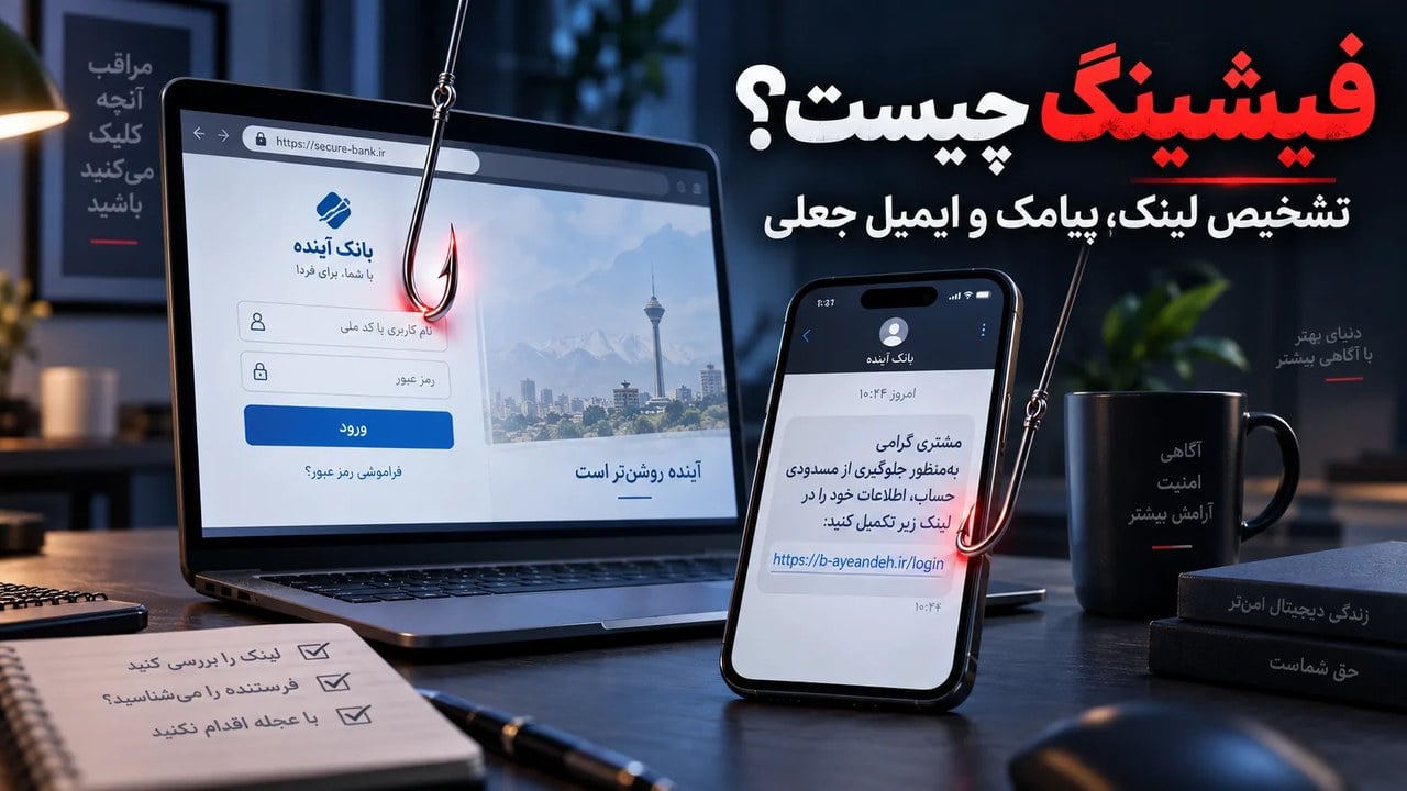 فیشینگ چیست؟ روشهای تشخیص پیام، لینک، ایمیل و تماس جعلی