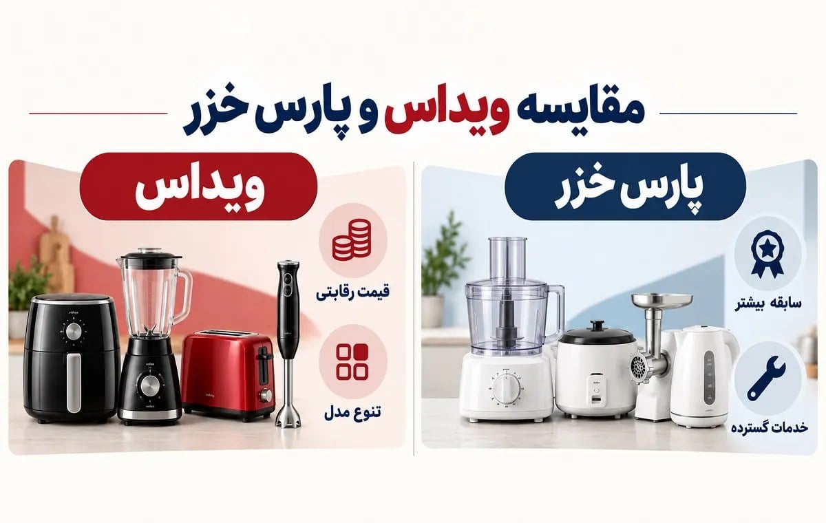 مارک ویداس بهتر است یا پارس خزر؟