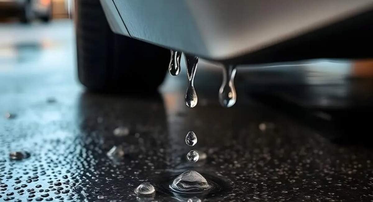 بررسی علت تجمع آب زیر خودرو