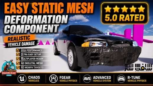 دانلود پروژه Vehicle Damage System v2.2.1 برای آنریل انجین