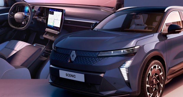 رنو Scenic E-Tech با برد ۶۴۲ کیلومتری و فناوریهای هوشمند جدید بهروزرسانی شد