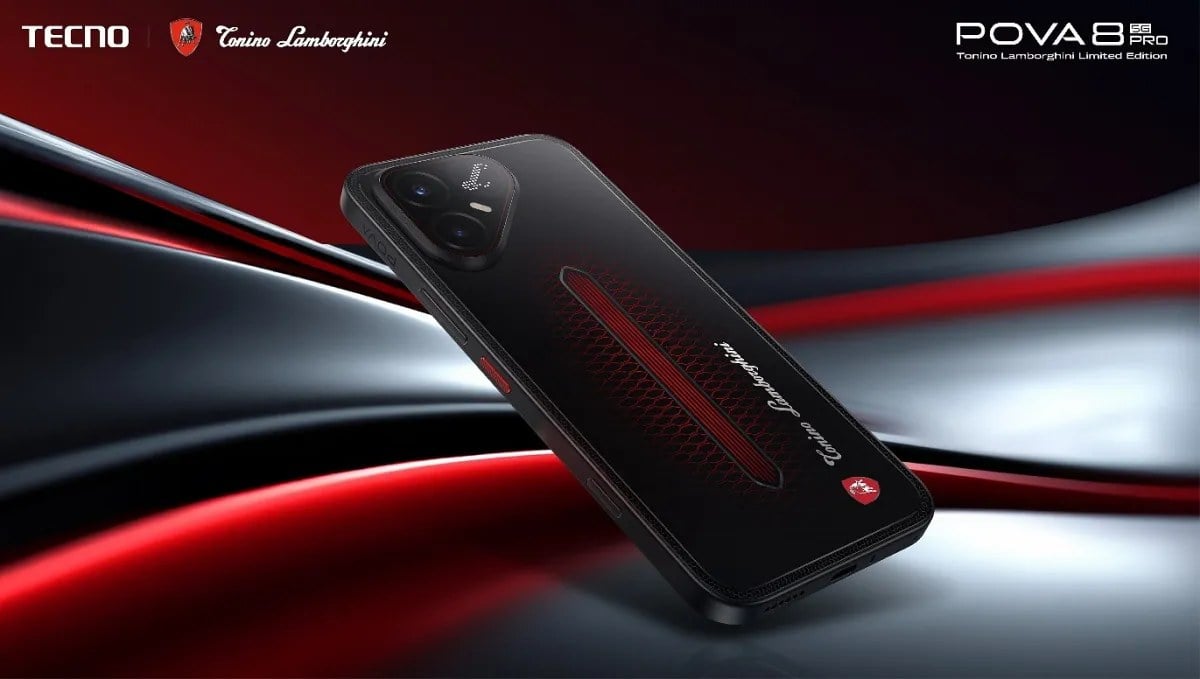 نسخه ویژه گوشی تکنو POVA 8 Pro 5G با طراحی Tonino Lamborghini معرفی شد
