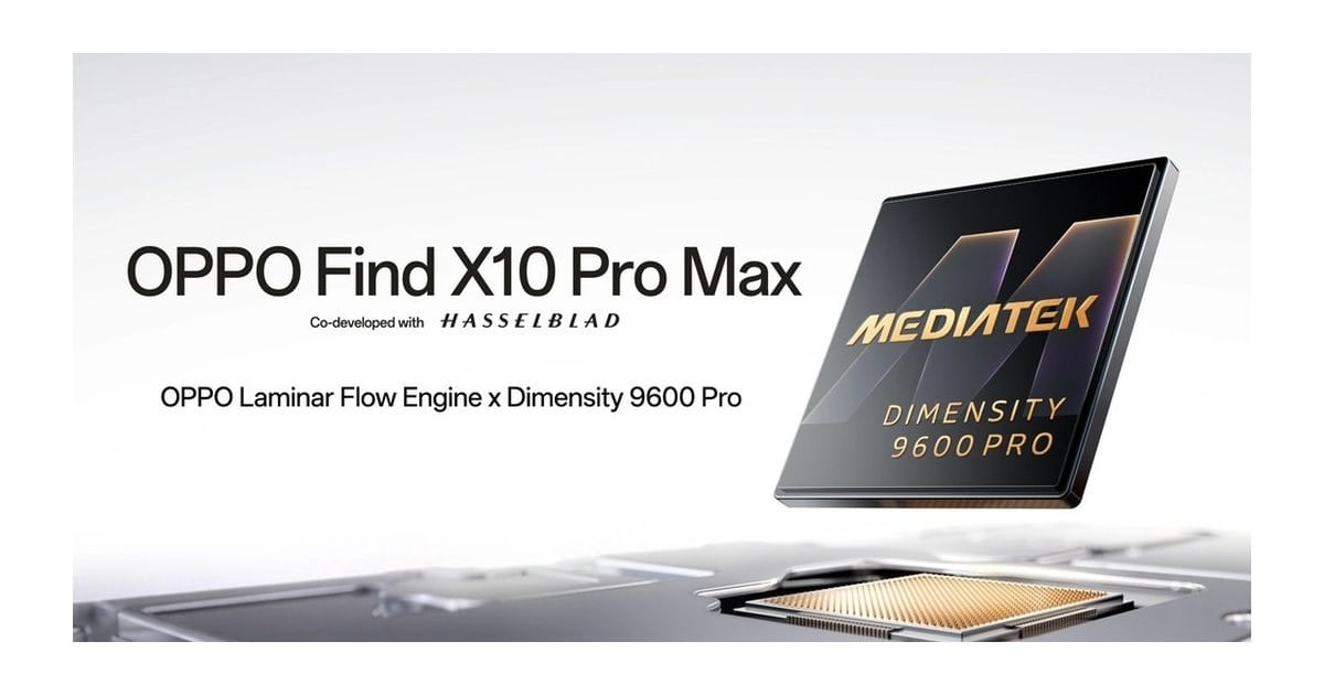 اوپو Find X10 Pro Max را با Dimensity 9600 Pro دو نانومتری اعلام کرد