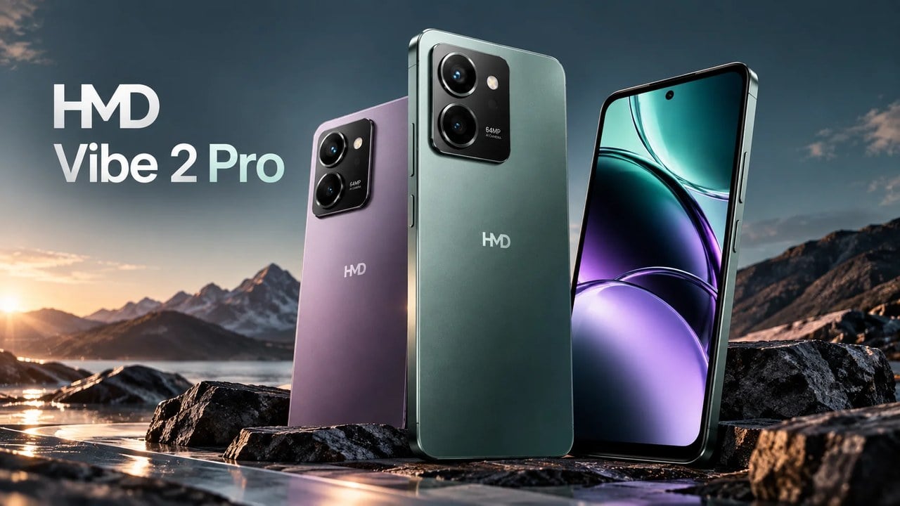 HMD Vibe 2 Pro در راه است؛ باتری ۶۰۰۰ میلیآمپرساعتی، دوربین ۶۴ مگاپیکسلی و Android 16