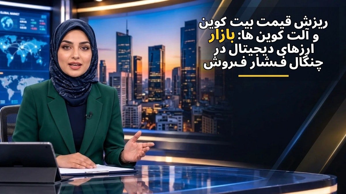 ریزش قیمت بیتکوین و آلتکوینها: بازار ارزهای دیجیتال در چنگال فشار فروش