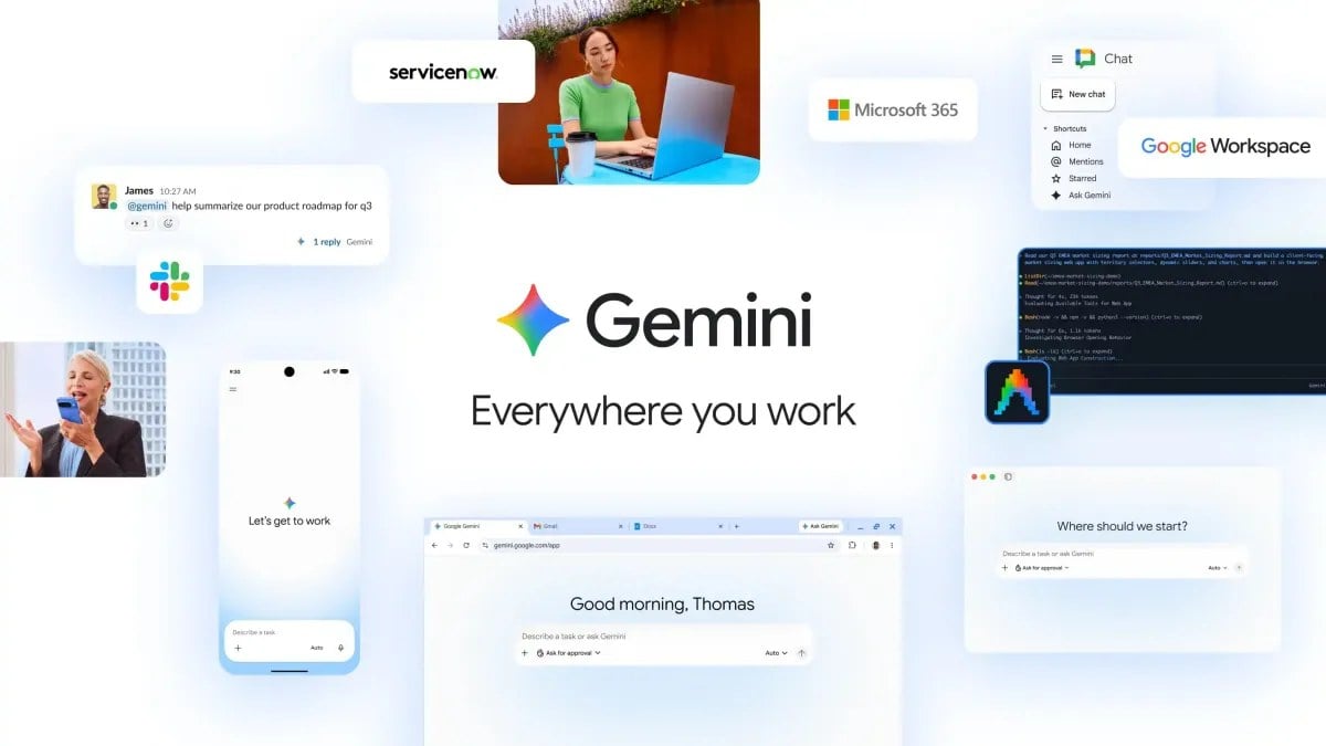 ایجنت هوش مصنوعی Gemini برای انجام خودکار کارهای سازمانی معرفی شد