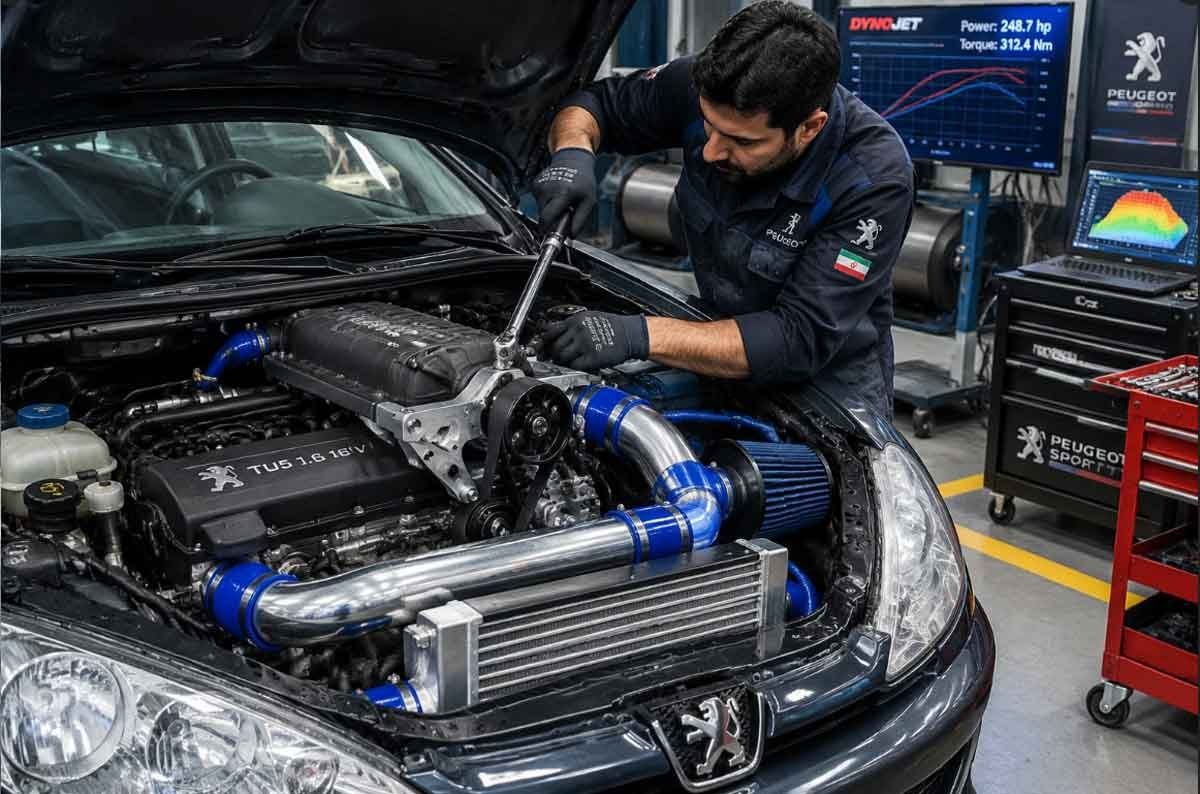 راهنمای نصب سوپرشارژر روی پژو 206؛ مراحل دقیق و نکات ایمنی