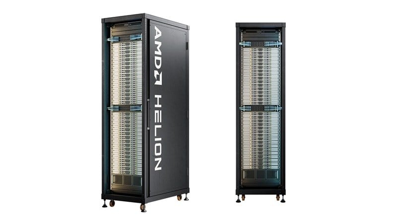 AMD از رک Helion ویژه هوش مصنوعی عاملمحور رونمایی کرد