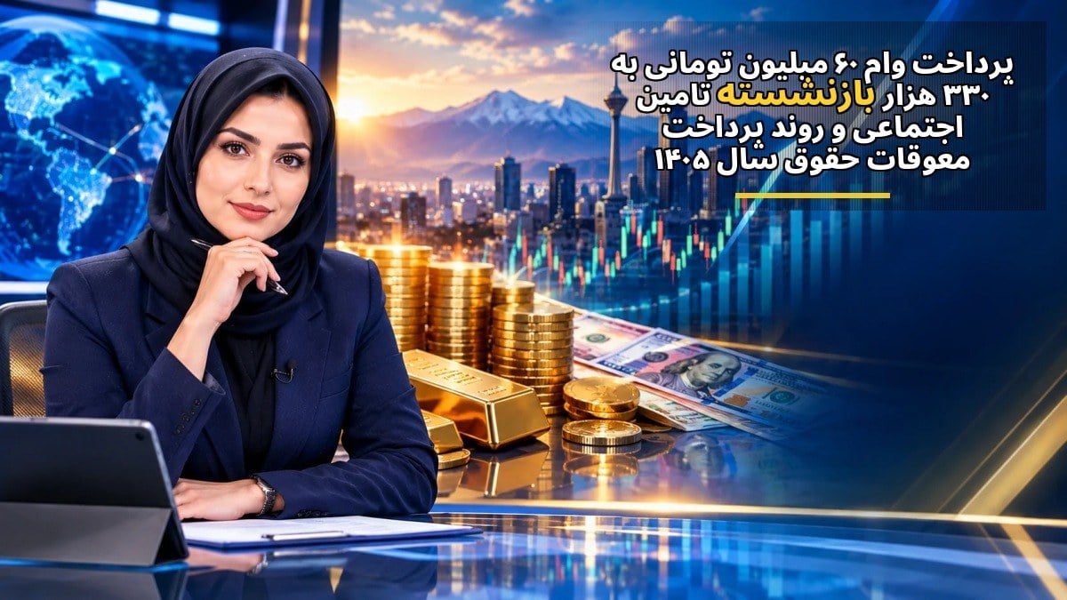 پرداخت وام ۶۰ میلیون تومانی به ۳۳۰ هزار بازنشسته تأمین اجتماعی و روند پرداخت معوقات حقوق سال ۱۴۰۵