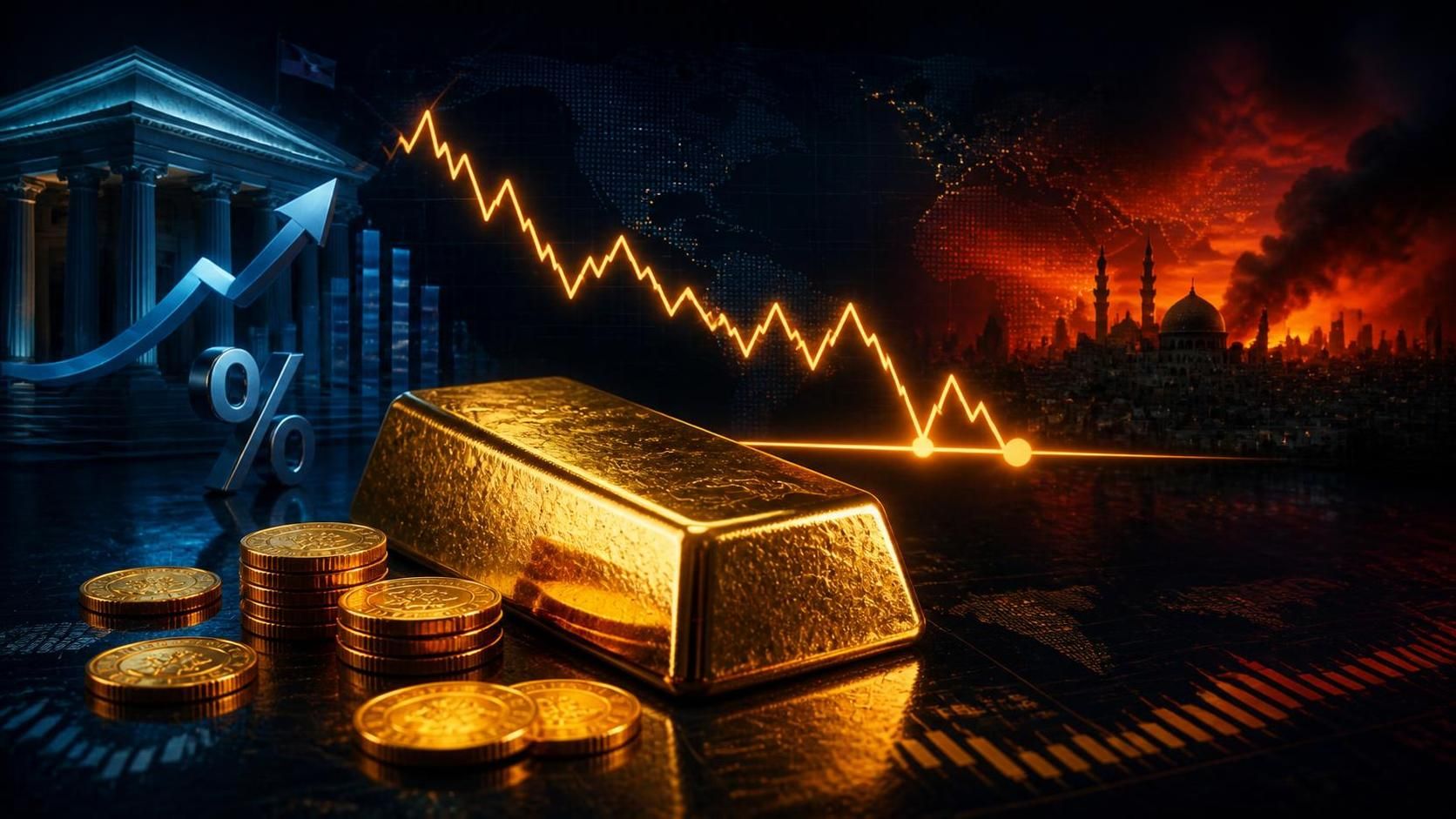 طلا زیر ۴٬۰۰۰ دلار ماند؛ بدترین هفته از ژوئن و نگاه بازار به ۳٬۹۰۰