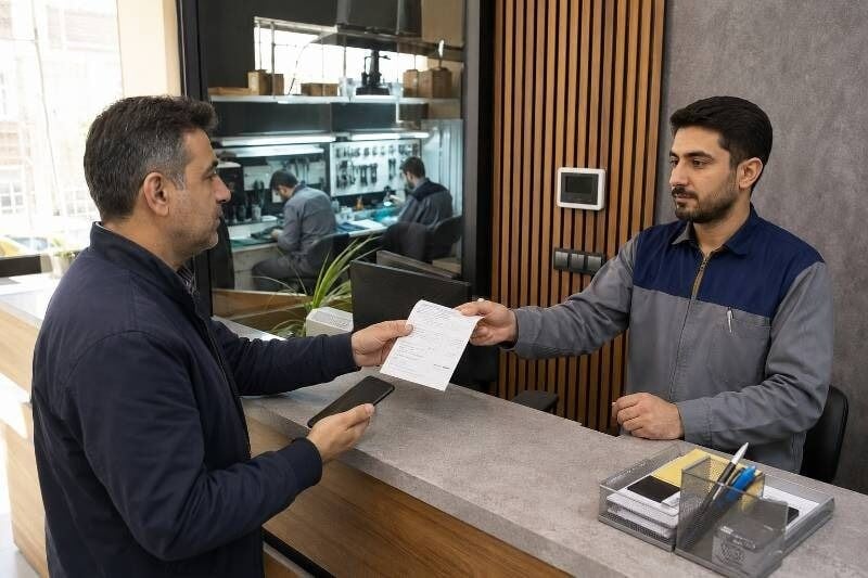 رسید پذیرش تعمیرگاه چیست و چرا بدون آن نباید دستگاه یا خودرو را تحویل بدهید؟