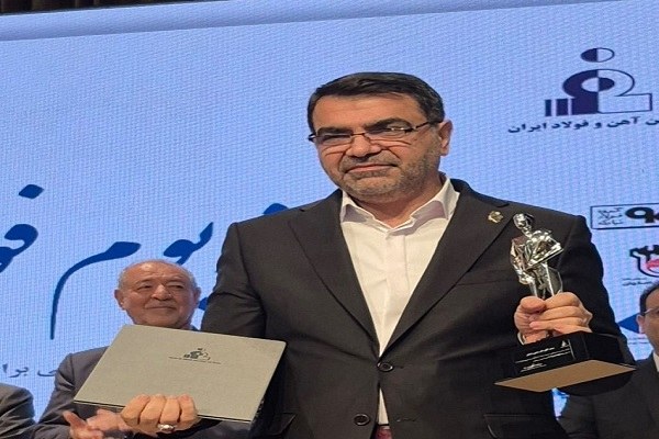 مرد سال فولاد ایران انتخاب شد؛ پیام شعبانی درباره مسئولیت سنگین مدیران