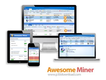 دانلود Awesome Miner v11.5.11 نرم افزار کنترل و مدیریت ماینینگ بیت کوین، لایت کوین و اتریوم