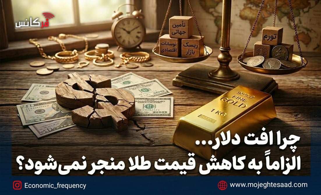 چرا افت دلار الزاماً به کاهش قیمت طلا منجر نمیشود؟