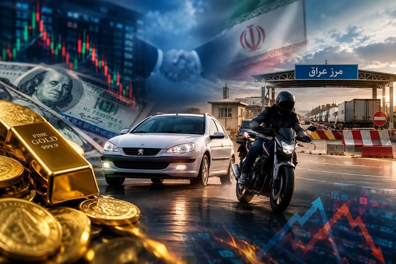 بازار طلا و ارز زیر سایه ابهام مذاکرات و بستهشدن مرز عراق/ سبقت عجیب خودرو و موتورسیکلت از دلار