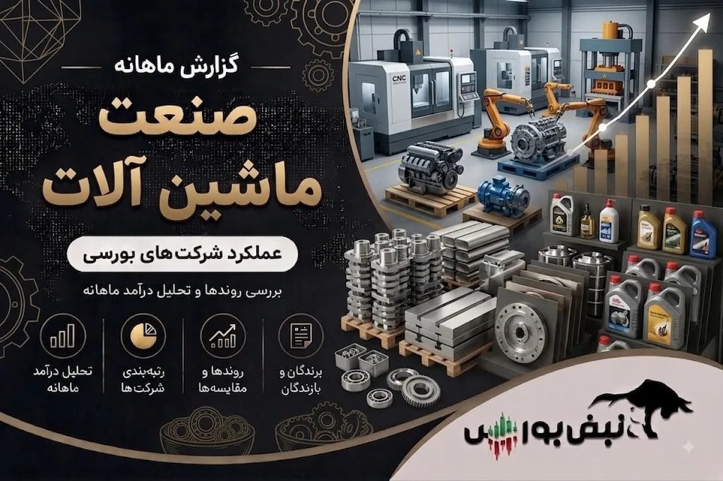 شهریور پرنوسان ماشینآلات؛ رشد ۱۹۰ درصدی درآمد در یک ماه