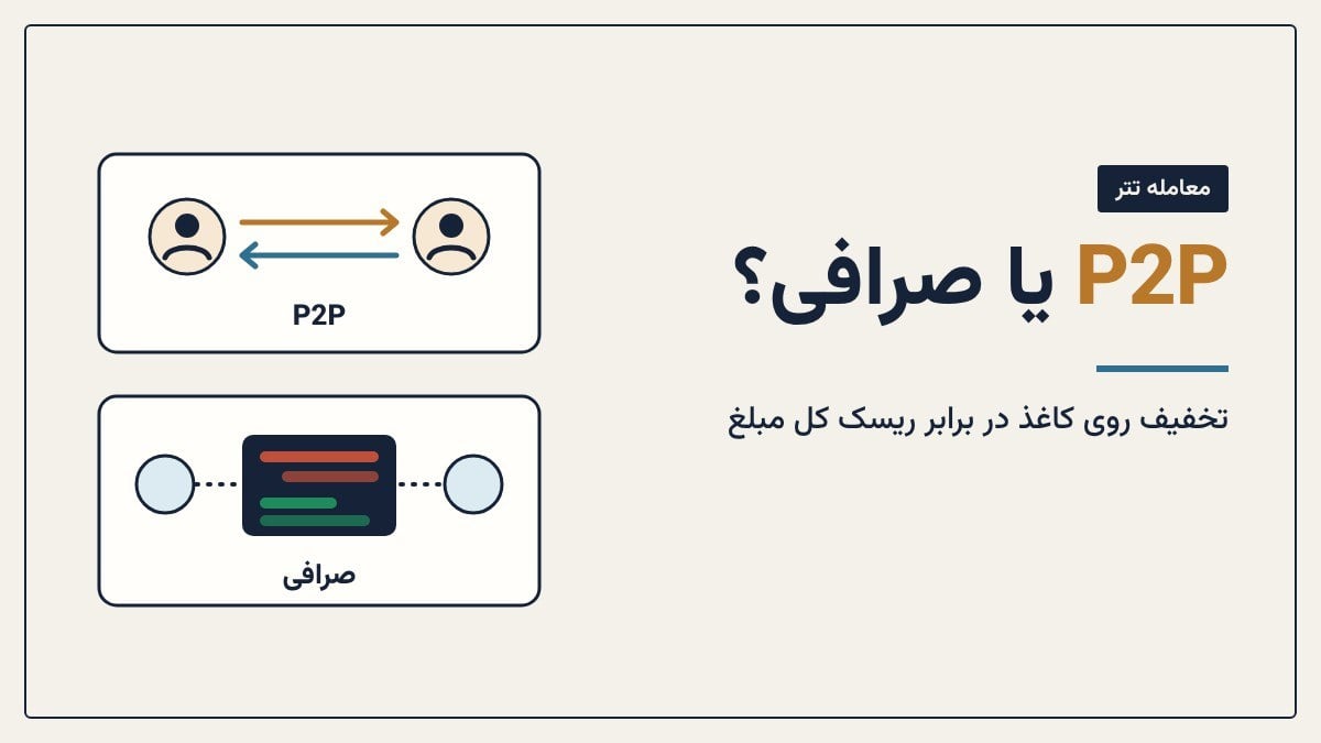 معامله تتر در بازار P2P یا صرافی؛ کدام بهصرفهتر است؟