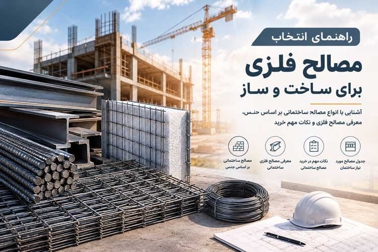 راهنمای انتخاب مصالح فلزی برای ساخت و ساز