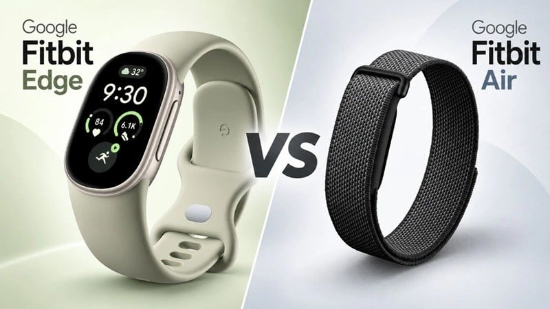 Fitbit Edge در برابر Fitbit Air: تفاوتها فراتر از نمایشگر