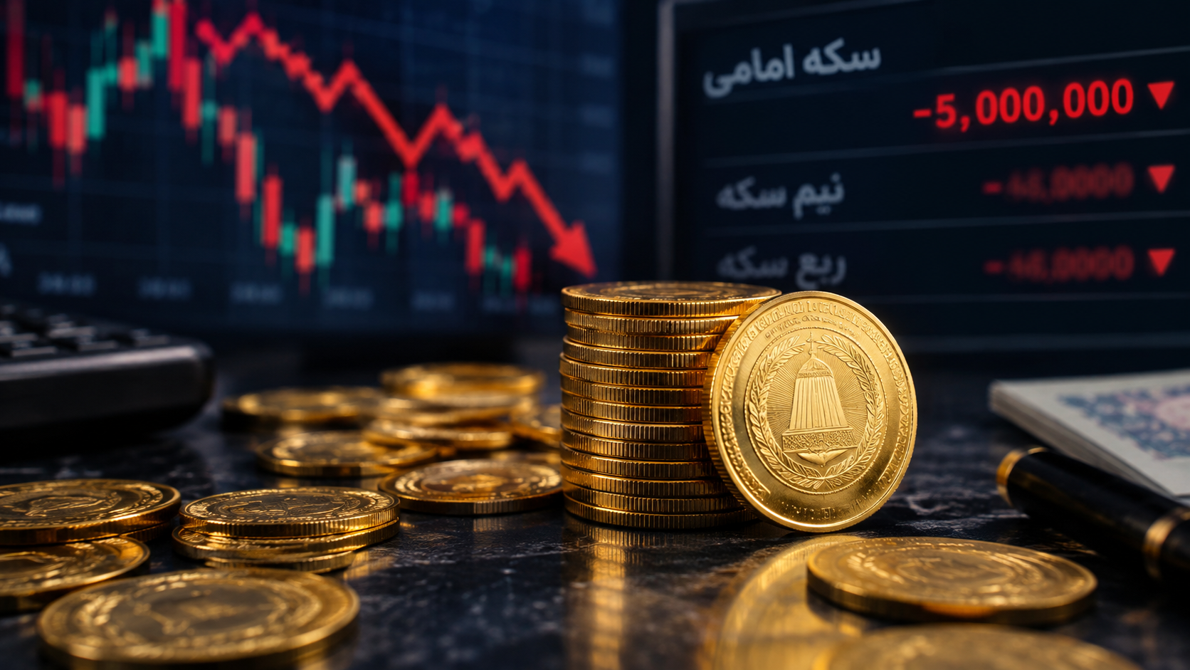 سکه امامی در بازار تهران بیش از ۵ میلیون تومان ارزان شد