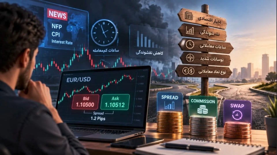 اسپرد، کمیسیون و سواپ در فارکس؛ هزینههایی که معاملهگران باید بدانند