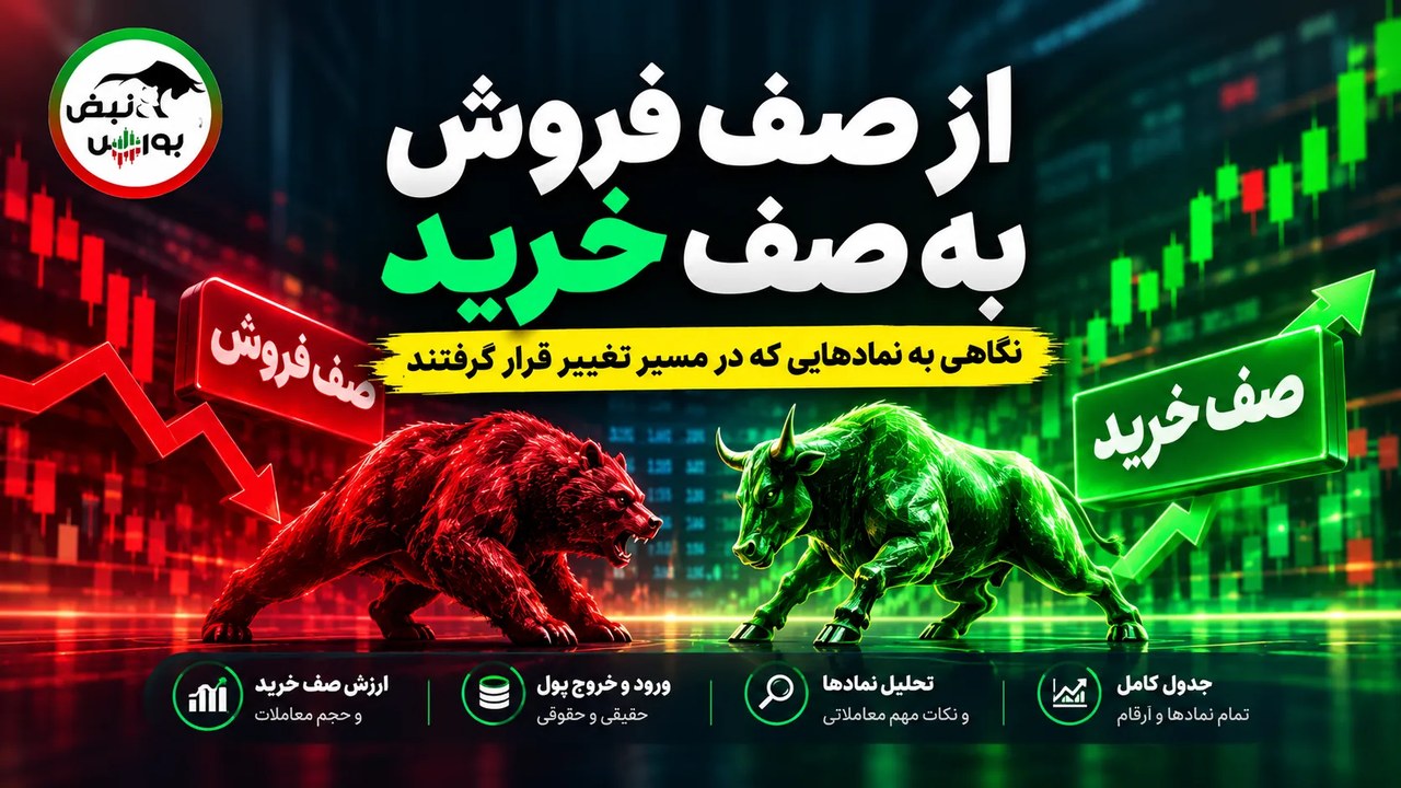 ۲۰ نماد از صف فروش به صف خرید رسیدند؛ فاذر در صدر
