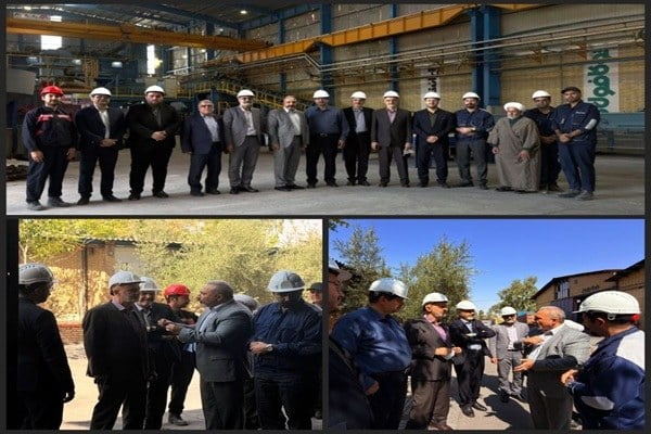 بازدید مدیرعامل، رئیس و اعضای هیاتمدیره گروه سرمایه گذاری توکافولاد از ایران ذوب