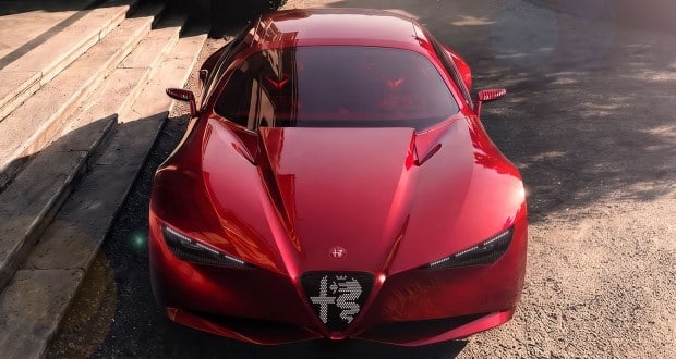 کانسپت آلفارومئو Cuorerosso رونمایی شد؛ خودرو اسپرت چهاردر با موتور V6 توئینتوربو