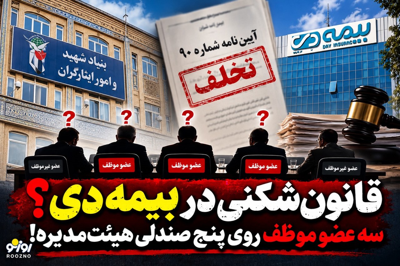 قانون‌شکنی در بیمه دی؟ سه عضو موظف روی پنج صندلی هیئت‌مدیره!