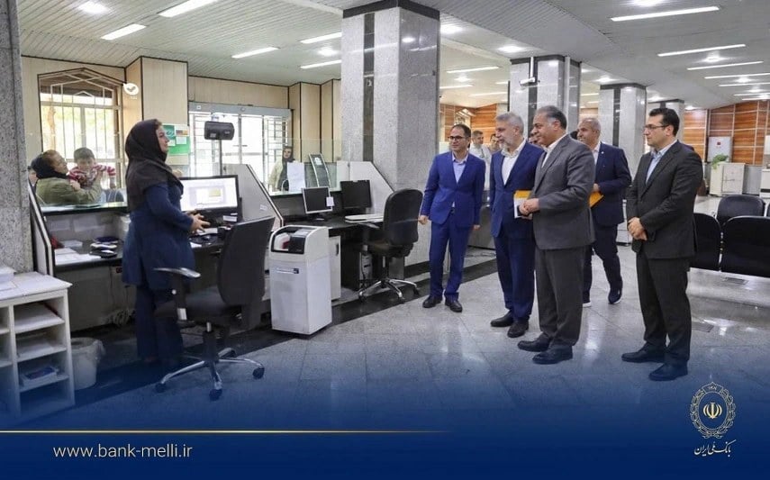 بازدید قائم مقام مدیرعامل بانک ملی از شعب
