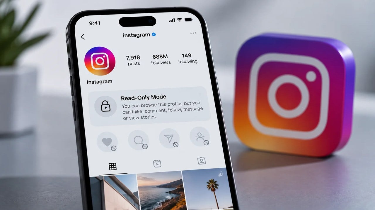 حالت «فقط خواندنی» اینستاگرام در دست بررسی است؛ تماشای پروفایل بدون لایک، کامنت و فالو