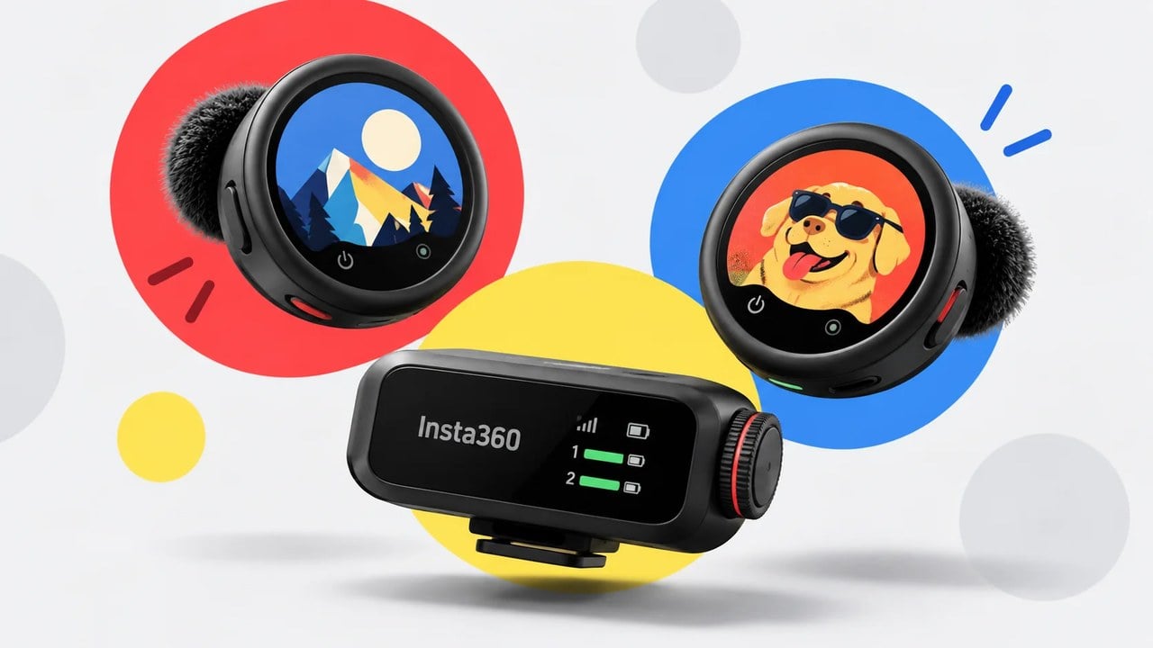 میکروفون بیسیم Insta360 Mic معرفی شد؛ نمایشگر E-Ink، حذف نویز هوشمند و شارژدهی ۳۴ ساعته