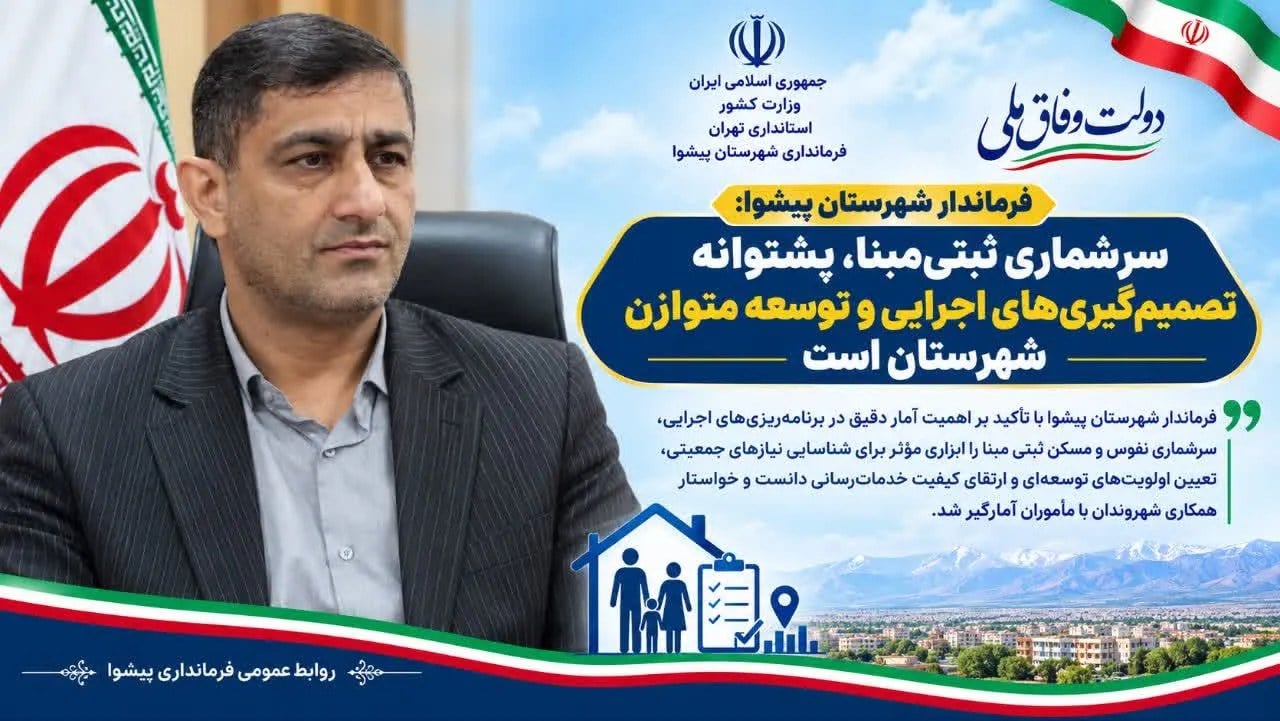 سرشماری ثبتیمبنا، پشتوانه تصمیمگیریهای اجرایی و توسعه متوازن شهرستان است