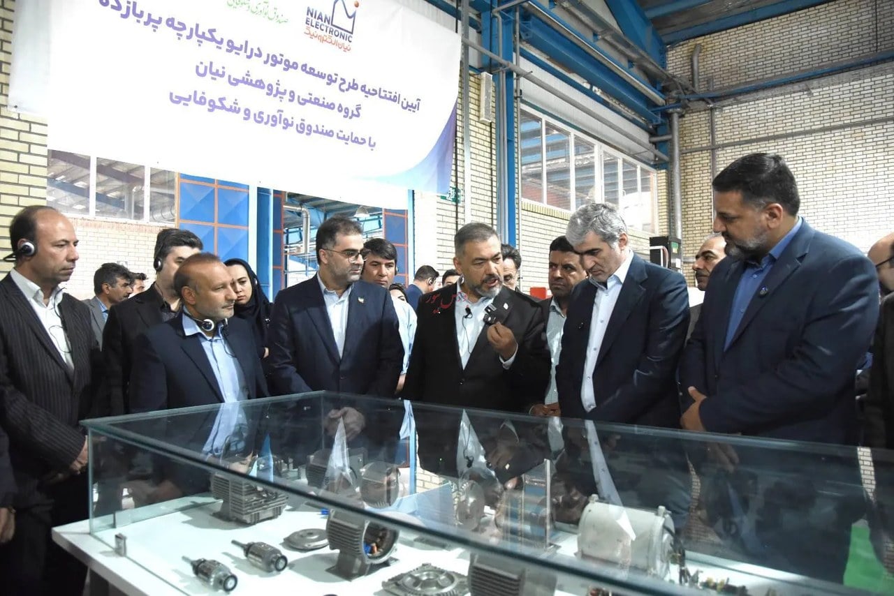 افتتاح بزرگترین خط تولید موتورهای پربازده BLDC کشور در شرکت نیان الکترونیک