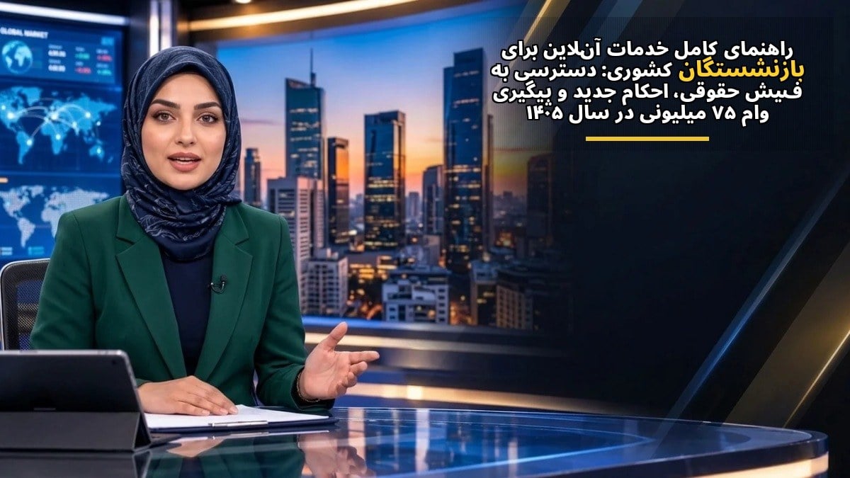 راهنمای کامل خدمات آنلاین برای بازنشستگان کشوری: دسترسی به فیش حقوقی، احکام جدید و پیگیری وام ۷۵ میلیونی در سال ۱۴۰۵